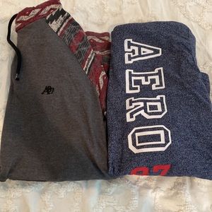 Aeropostale Men’s Small Hooded Long Sleeve Tee